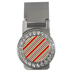 Christmas Color Stripes Money Clips (cz)  by Vaneshart