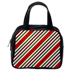 Christmas Color Stripes Classic Handbag (One Side)