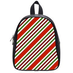 Christmas Color Stripes School Bag (Small)