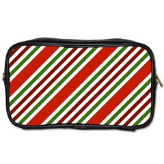 Christmas Color Stripes Toiletries Bag (Two Sides)