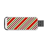 Christmas Color Stripes Portable USB Flash (One Side) Front