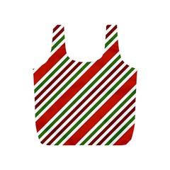 Christmas Color Stripes Full Print Recycle Bag (s) by Vaneshart