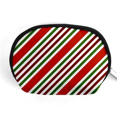 Christmas Color Stripes Accessory Pouch (Medium)