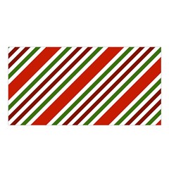 Christmas Color Stripes Satin Shawl