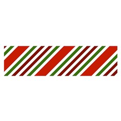 Christmas Color Stripes Satin Scarf (Oblong)