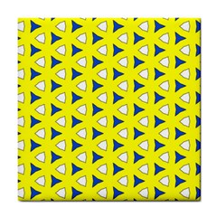 Pattern Yellow Pattern Texture Seamless Modern Colorful Repeat Tile Coaster by Vaneshart