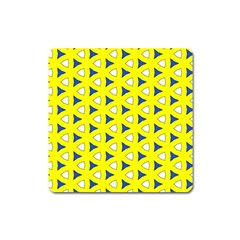 Pattern Yellow Pattern Texture Seamless Modern Colorful Repeat Square Magnet by Vaneshart