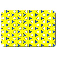 Pattern Yellow Pattern Texture Seamless Modern Colorful Repeat Large Doormat  by Vaneshart