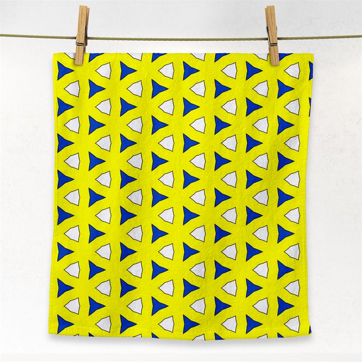 Pattern Yellow Pattern Texture Seamless Modern Colorful Repeat Face Towel