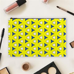 Pattern Yellow Pattern Texture Seamless Modern Colorful Repeat Cosmetic Bag (large) by Vaneshart