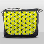 Pattern Yellow Pattern Texture Seamless Modern Colorful Repeat Messenger Bag Front