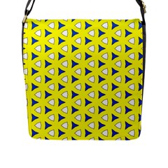 Pattern Yellow Pattern Texture Seamless Modern Colorful Repeat Flap Closure Messenger Bag (l) by Vaneshart