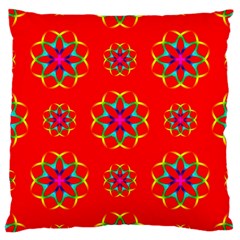 Geometric Design Decor Decorative Repeating Pattern Seamless Large Cushion Case (one Side) by Vaneshart