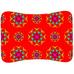 Geometric Design Decor Decorative Repeating Pattern Seamless Velour Seat Head Rest Cushion by Vaneshart