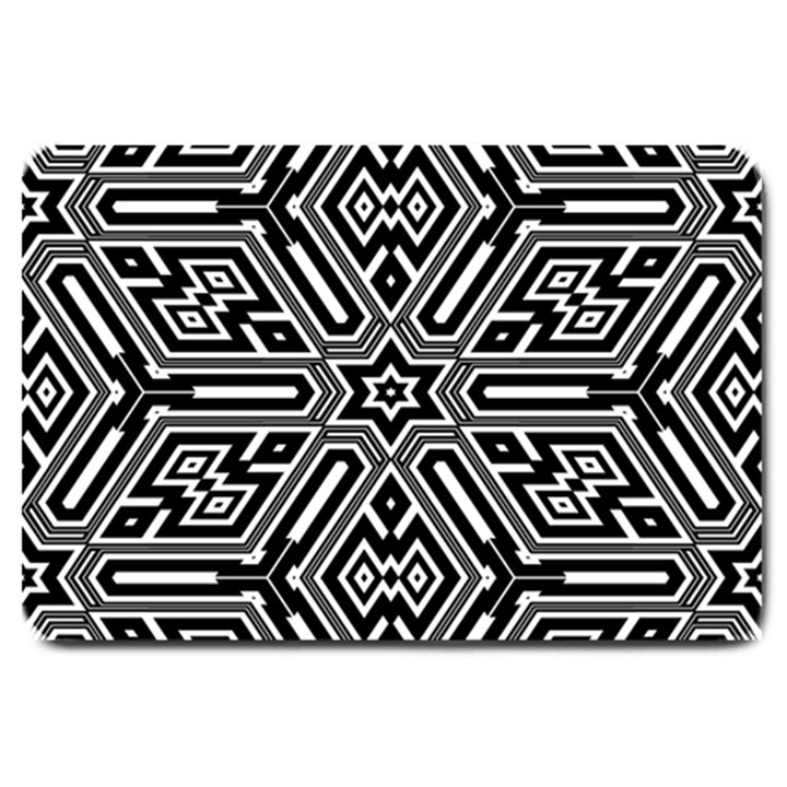 Grid Pattern Backdrop Seamless Design Geometric Patterns Line Large Doormat 