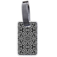 Grid Pattern Backdrop Seamless Design Geometric Patterns Line Luggage Tag (one Side)