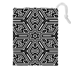 Grid Pattern Backdrop Seamless Design Geometric Patterns Line Drawstring Pouch (4xl)