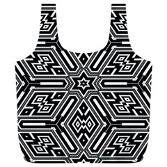 Grid Pattern Backdrop Seamless Design Geometric Patterns Line Full Print Recycle Bag (xxl)