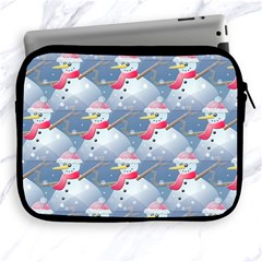 Christmas Snowman Apple Ipad 2/3/4 Zipper Cases by Vaneshart