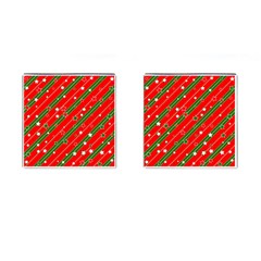 Christmas Paper Star Texture Cufflinks (square) by Vaneshart