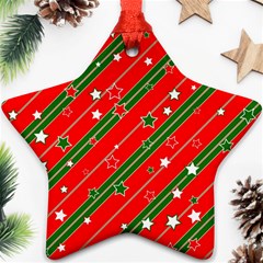 Christmas Paper Star Texture Star Ornament (two Sides) by Vaneshart