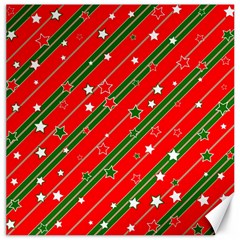 Christmas Paper Star Texture Canvas 16  X 16  by Vaneshart