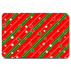 Christmas Paper Star Texture Large Doormat 