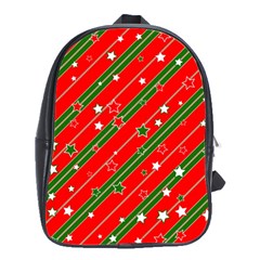 Christmas Paper Star Texture School Bag (large) by Vaneshart