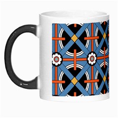 Pattern Weave Background Blue Red Black Morph Mugs