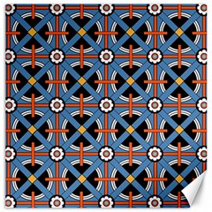 Pattern Weave Background Blue Red Black Canvas 12  x 12 