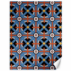 Pattern Weave Background Blue Red Black Canvas 36  x 48 