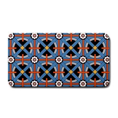 Pattern Weave Background Blue Red Black Medium Bar Mats