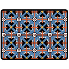 Pattern Weave Background Blue Red Black Fleece Blanket (Large) 