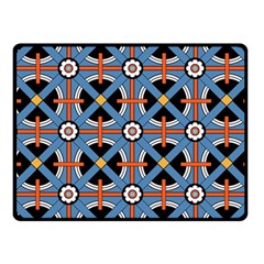 Pattern Weave Background Blue Red Black Fleece Blanket (Small)