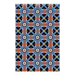 Pattern Weave Background Blue Red Black Shower Curtain 48  x 72  (Small) 