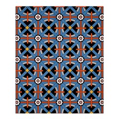 Pattern Weave Background Blue Red Black Shower Curtain 60  x 72  (Medium) 