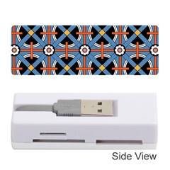 Pattern Weave Background Blue Red Black Memory Card Reader (Stick)