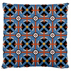 Pattern Weave Background Blue Red Black Large Cushion Case (One Side)