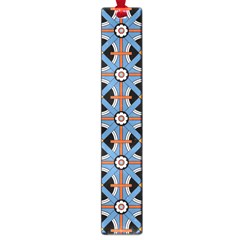 Pattern Weave Background Blue Red Black Large Book Marks