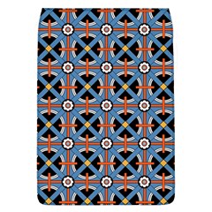 Pattern Weave Background Blue Red Black Removable Flap Cover (L)