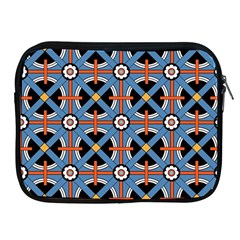 Pattern Weave Background Blue Red Black Apple iPad 2/3/4 Zipper Cases