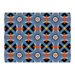 Pattern Weave Background Blue Red Black Double Sided Flano Blanket (Mini) 