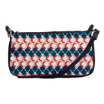 Abstract Seamless pattern Graphic Lines Vintage Background Grunge Diamond Square Shoulder Clutch Bag Front