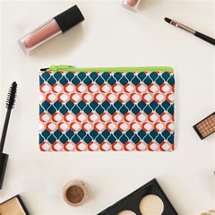 Abstract Seamless Pattern Graphic Lines Vintage Background Grunge Diamond Square Cosmetic Bag (xs) by Vaneshart