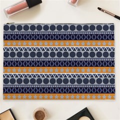 Abstract Seamless,pattern Graphic Lines Vintage Background Grunge Diamond Square Cosmetic Bag (xxl) by Vaneshart