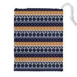 Abstract Seamless,pattern Graphic Lines Vintage Background Grunge Diamond Square Drawstring Pouch (4XL) Front