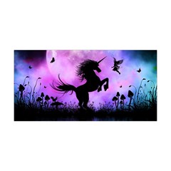 Wonderful Unicorn With Fairy In The Night Yoga Headband by FantasyWorld7