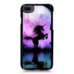 Wonderful Unicorn With Fairy In The Night iPhone 8 Seamless Case (Black)