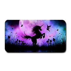 Wonderful Unicorn With Fairy In The Night Medium Bar Mats by FantasyWorld7