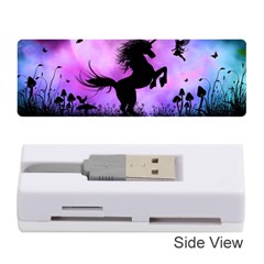 Wonderful Unicorn With Fairy In The Night Memory Card Reader (stick) by FantasyWorld7